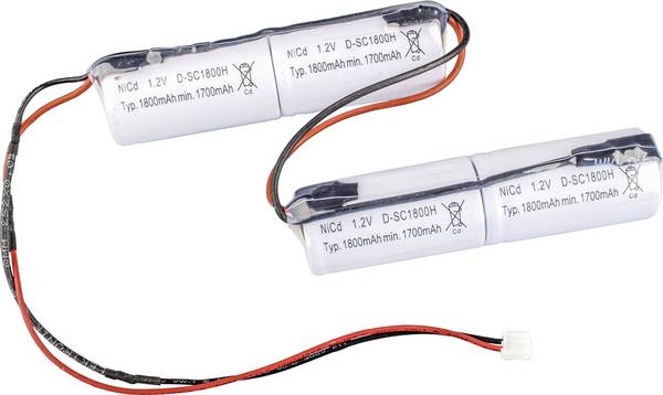 Mexcel NS1800SCH Akkupack 4x Sub-C hochtemperaturfähig, Stecker NiCd 4.8 V 1800