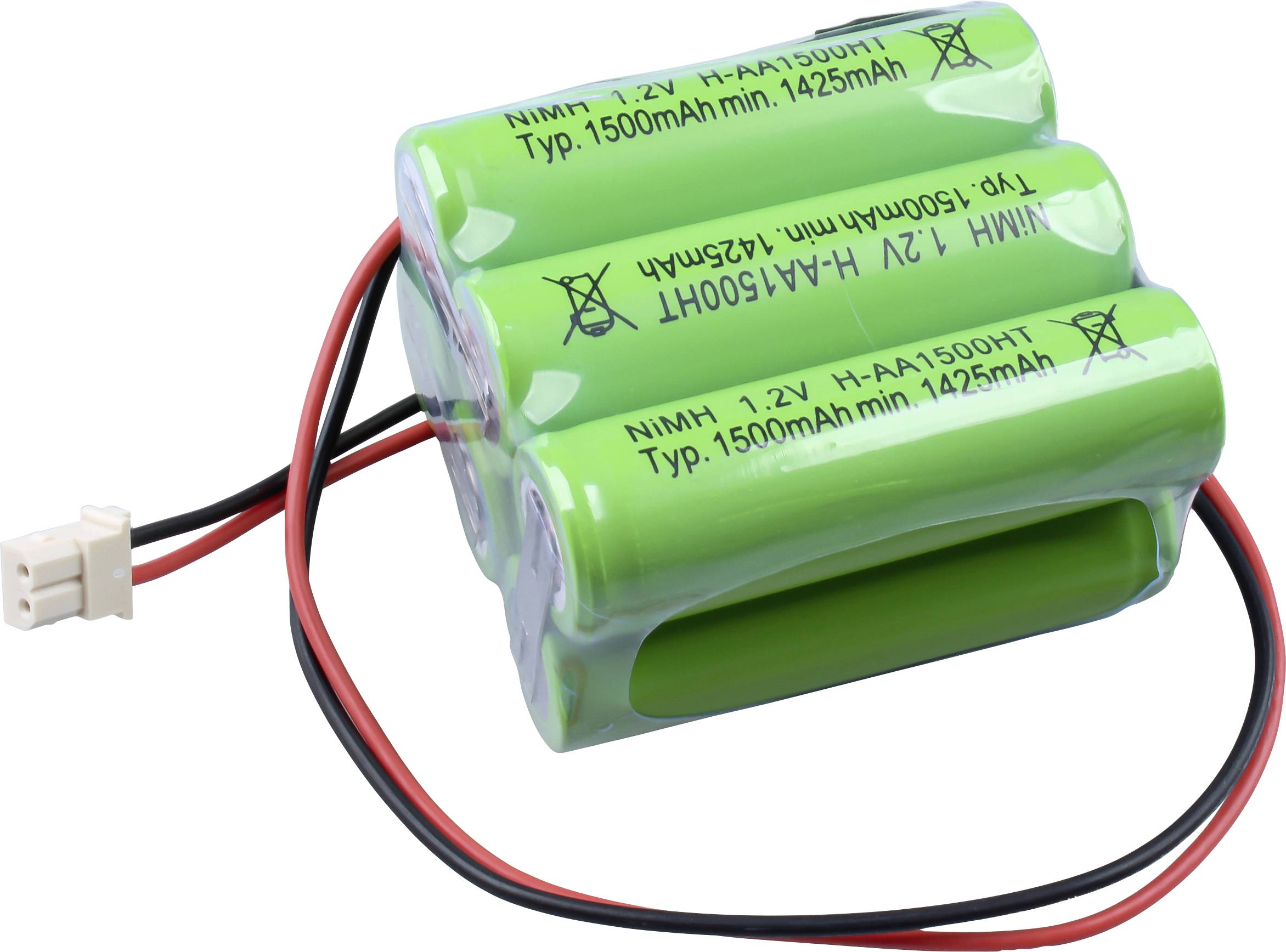 Mexcel NS1500AAHT Accupack Aantal cellen: 6 Batterijgrootte: AA (penlite) Geschikt voor hoge temperaturen, Stekker NiMH 7.2 V 1500