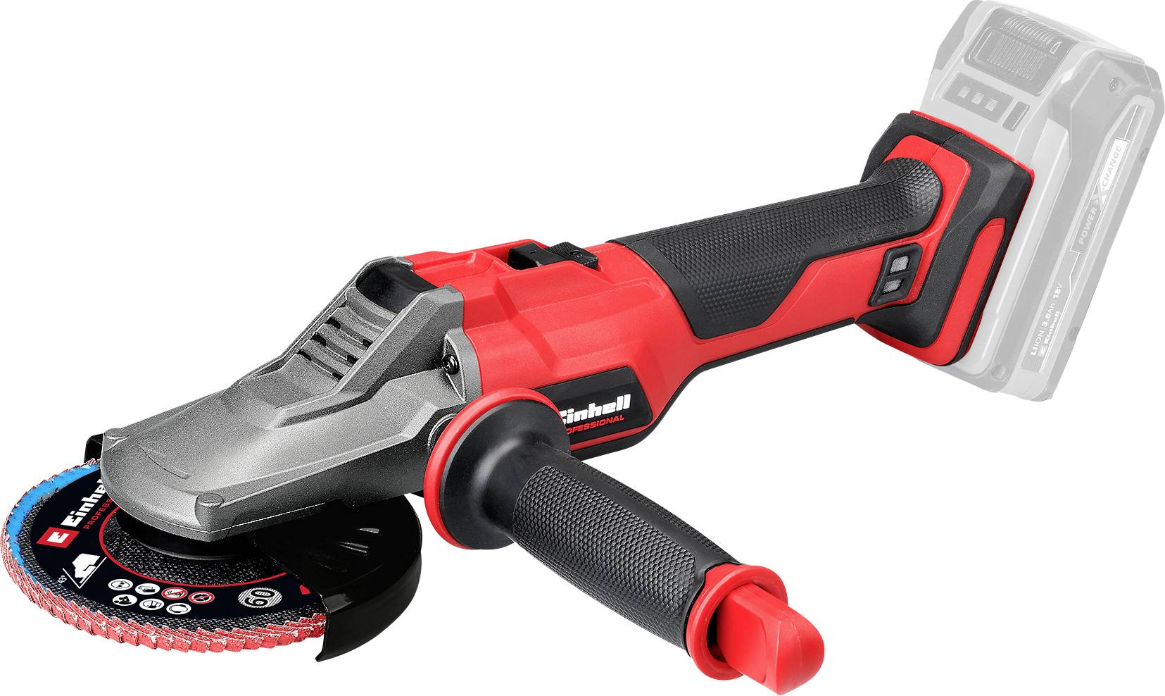 Einhell Professional TP-AG 18/125 F Li BL - Solo Akku-Winkelschleifer 4431175 Vinkelslip batteridriven 125 mm exkl. batteri/laddare, Utan laddare 700 W 18 V