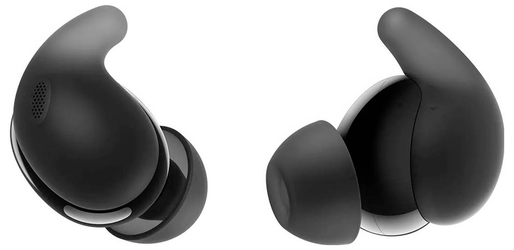 Zwei schwarze Ohrstöpsel mit ergonomischem Design und Gummiaufsätzen, zur Geräuschunterdrückung und für komfortablen Sitz konzipiert.