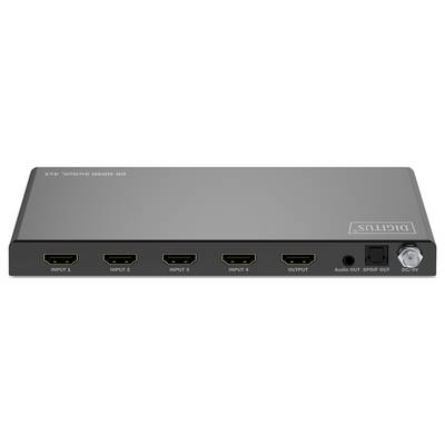 Digitus DS-55335 HDMI-Switch LED-Anzeige, Metallgehäuse, mit Fernbedienung, Ultra HD-fähig 7680 x 4320 Pixel-1