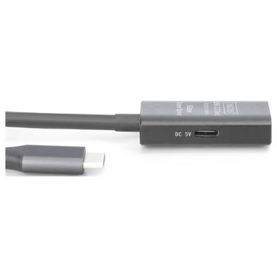 Digitus USB-C® Kabel USB 3.2 Gen1, USB 3.2 Gen1, USB 3.0 USB-C®, USB-C® Buchse, USB-C® Stecker 5.00 m Schwarz Aktiv mit -2
