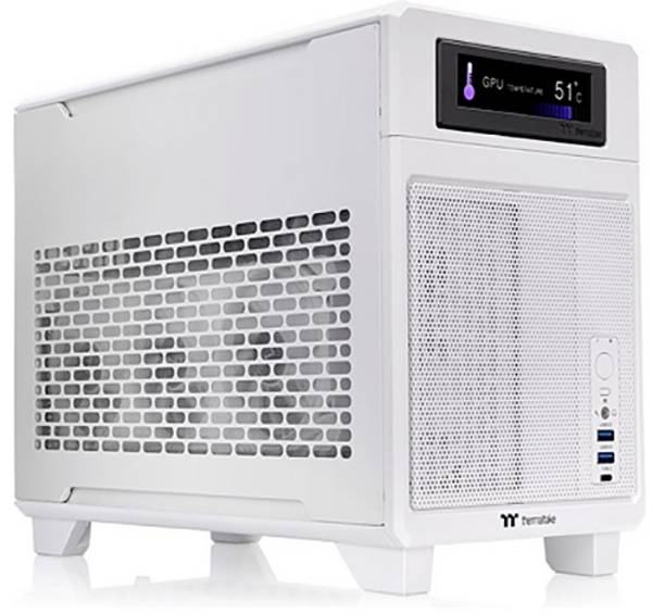 Thermaltake TR100 Snow White Mini-Tower Gaming-Gehäuse  Weiß Seitenfenster