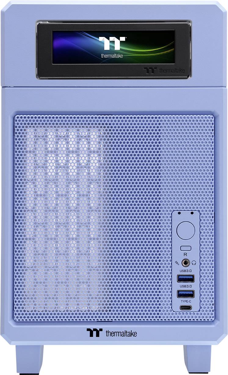 Thermaltake TR100 Hydrangea Blue Mini-Tower Gaming-Gehäuse Babyblau