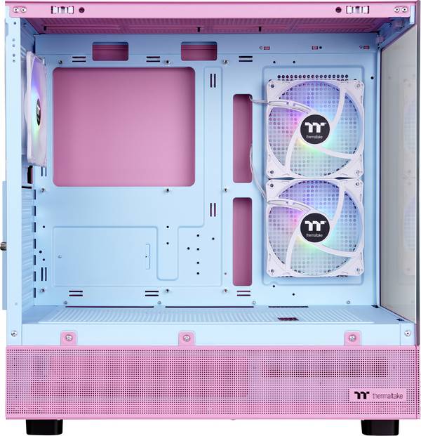 Thermaltake View 270 Plus TG ARGB Bubble Pink Midi-Tower Gaming-Gehäuse  Pink, Blau