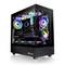 Hochleistungs-PC mit RGB-Beleuchtung, durchsichtigem Gehäuse, markanter Lüfter- und Grafikkartenpräsenz. Ideal für Gaming.