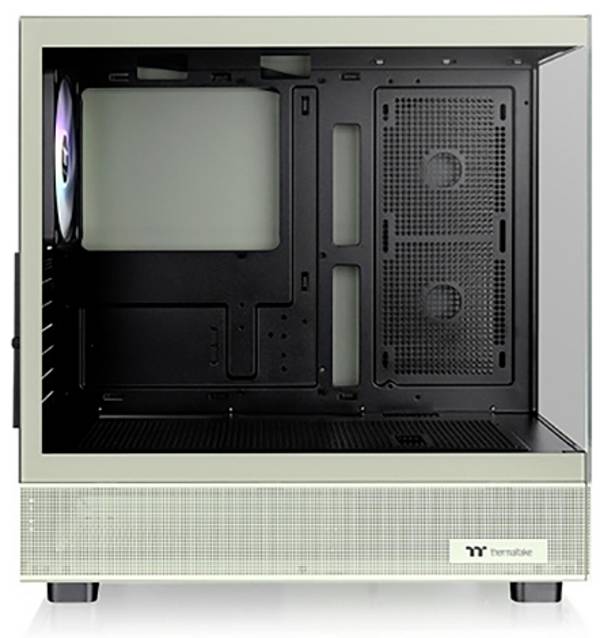 Thermaltake View 270 Plus TG ARGB Matcha Green Midi-Tower Gaming-Gehäuse  Weiß, Schwarz Seitenfenster, 3 Vorinstallierte LED Lüfter, Staubfilter, Integrierte Beleuchtung