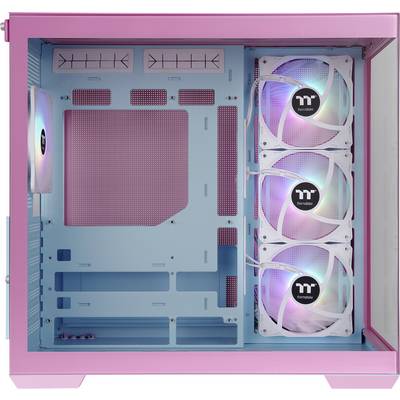 Thermaltake View 380 TG ARGB Bubble Pink Midi-Tower Gaming-Gehäuse Pink, Blau