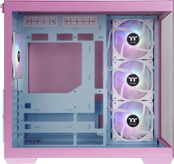 Thermaltake View 380 TG ARGB Bubble Pink Midi-Tower Gaming-Gehäuse  Pink, Blau