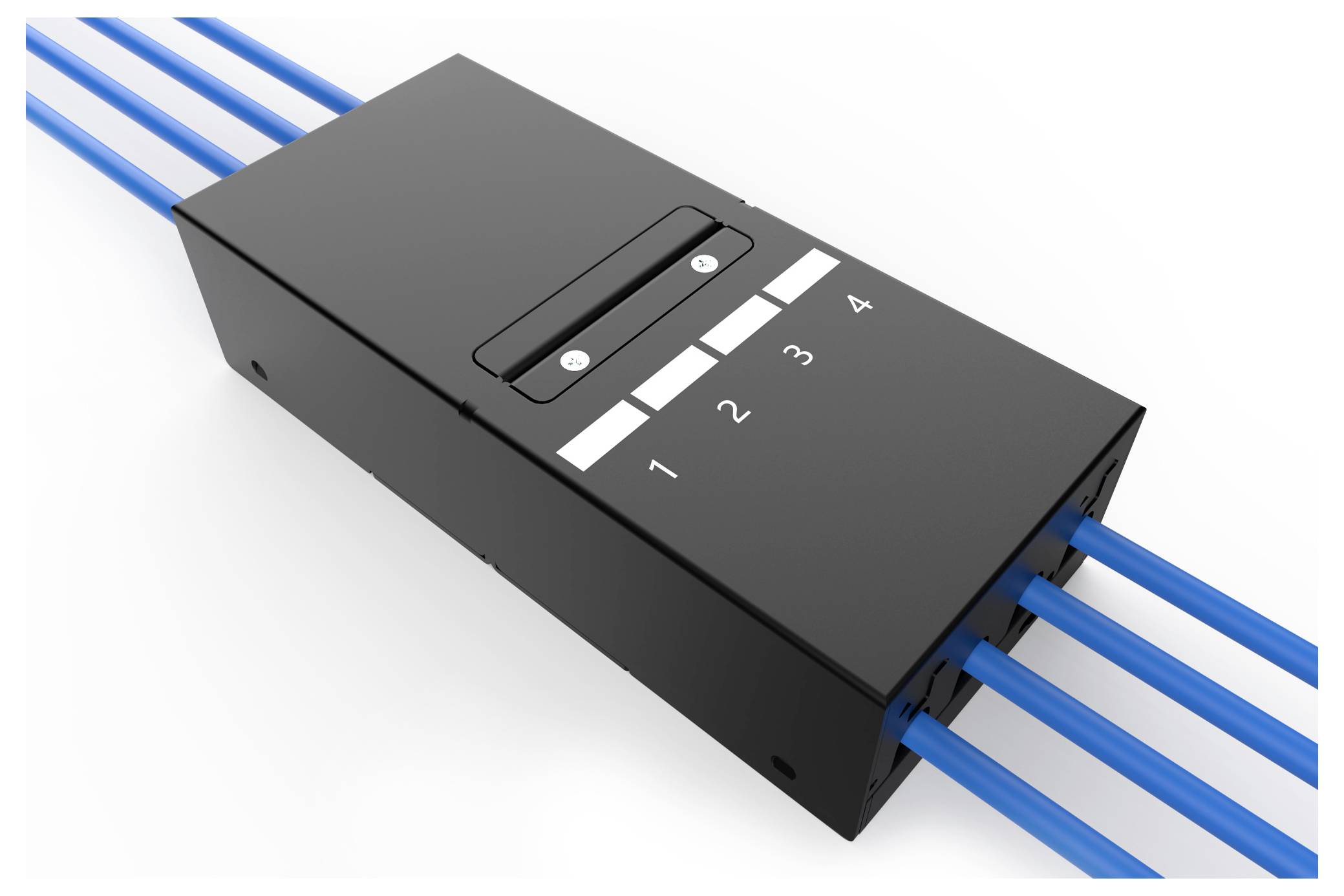 Digitus DN-93708-4 RJ45-Modulträger Keystone Unbestückt 1 St.-4