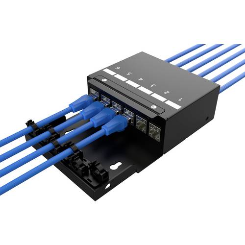 Thumbnail - Digitus DN-93708-6 RJ45-Modulträger Keystone Unbestückt 1 St.