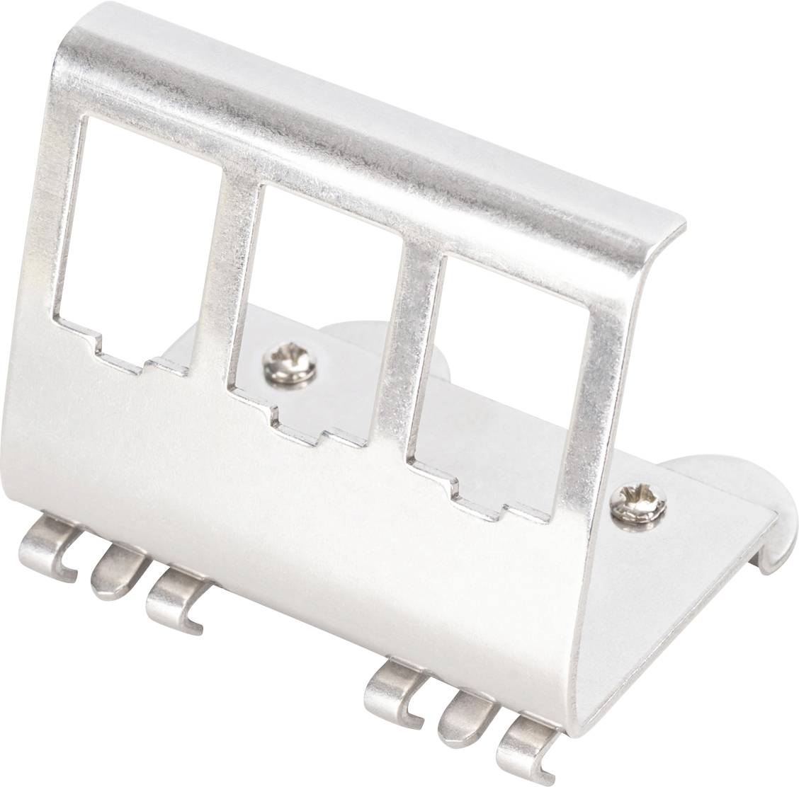 Digitus AN-25183 Keystone-Halterung 2-fach Edelstahl-0