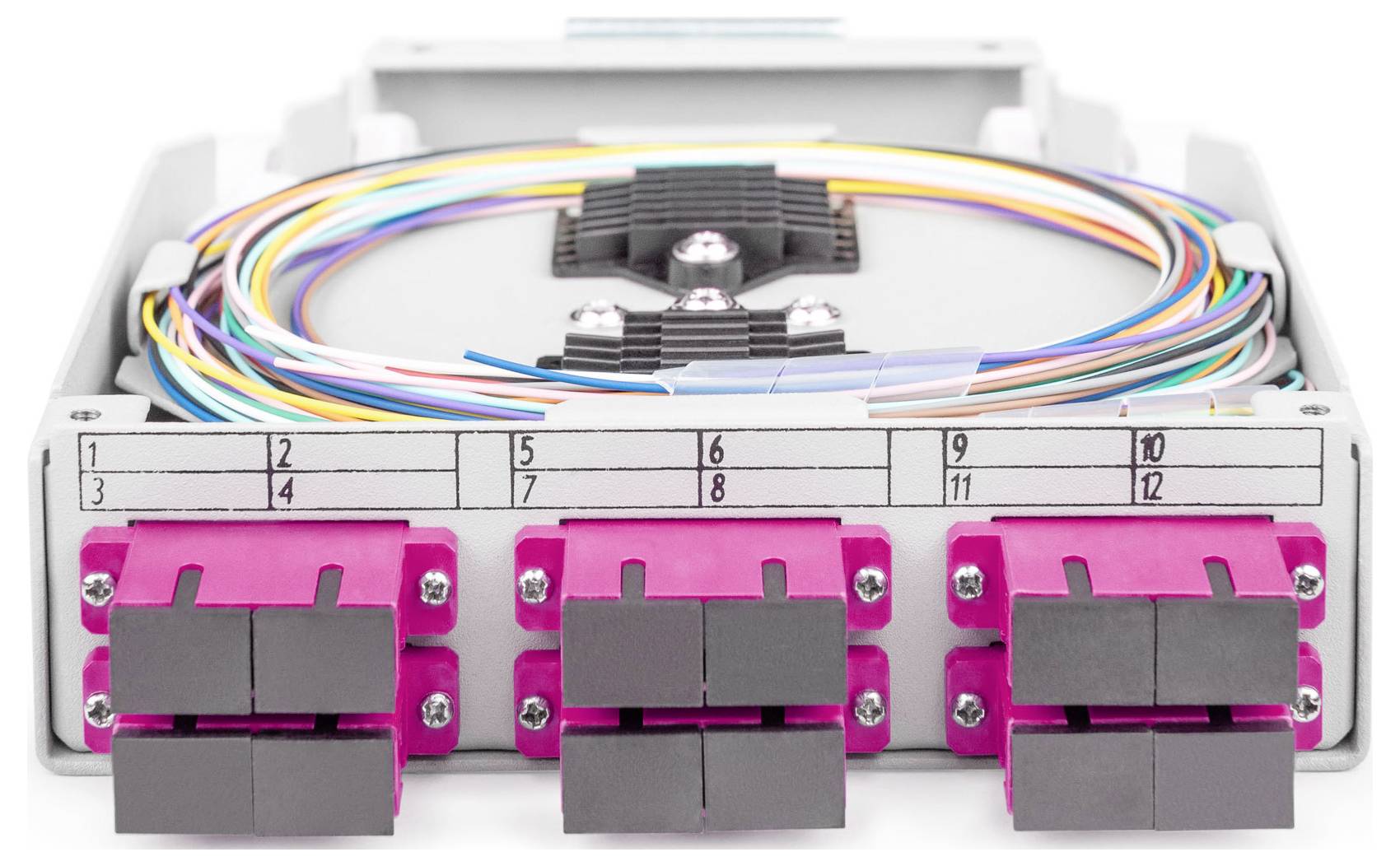 Digitus DN-963850-4 LWL-Adapter Pink, Schwarz, Grau 1 St.-5