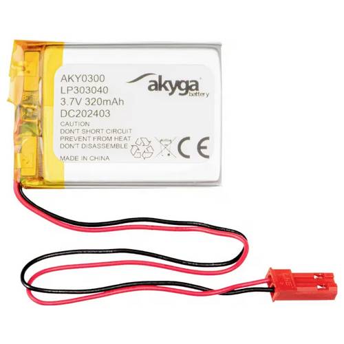 Thumbnail - Akyga LP303040 Akkupack x Spezial-Akku LiPo 3.7 V 320 mAh