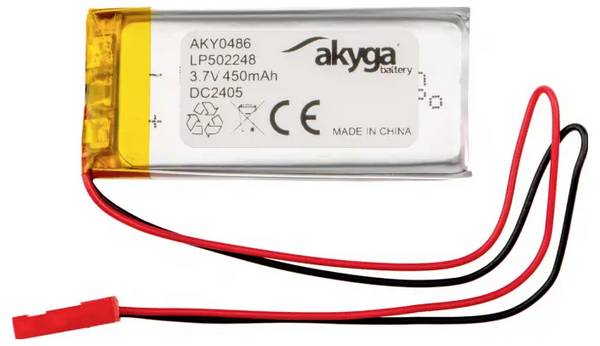 Akyga LP502248 Akkupack x Spezial-Akku  LiPo 3.7 V 450 mAh
