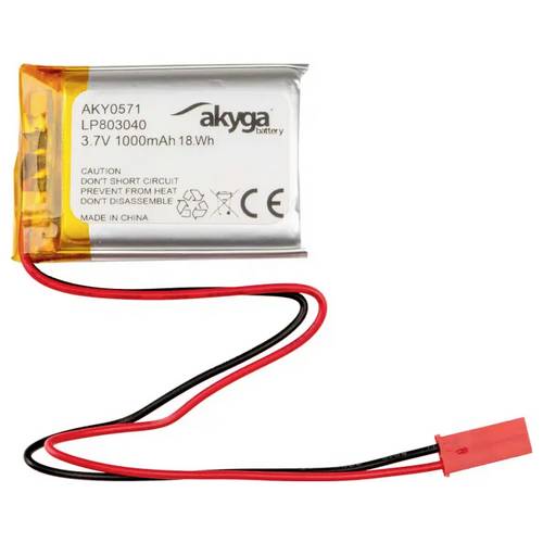 Akyga LP803040 Akkupack x Spezial-Akku LiPo 3.7 V 1000 mAh