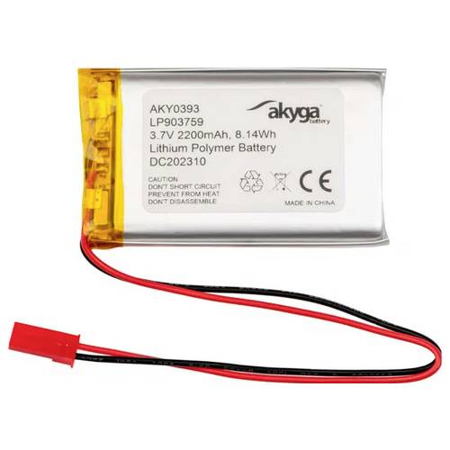 Thumbnail - Akyga LP903759 Akkupack x Spezial-Akku LiPo 3.7 V 2200 mAh