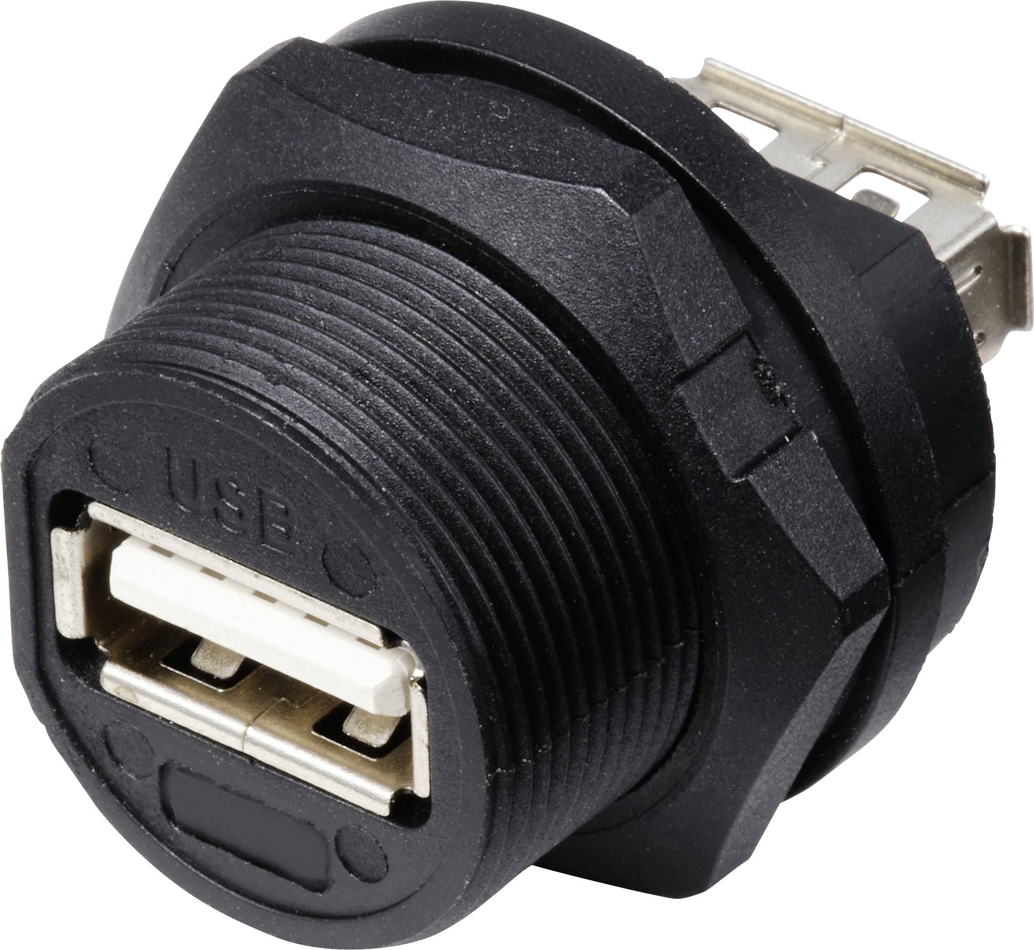 USB 2.0-Buchse auf Buchse IP67 (Gewinde) TC-E13T-FU2-PRF TC-13543548 TRU COMPONENTS Inhalt: 1 St.