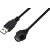 USB-C® 3.0 Buchse auf Stecker IP67 (Gewinde) Kabel 0,5 m TC-E10T-FT3-PWF/MU3-NWA-0.5PV-S Wasserdichtes Kunststoffkabel TC-13543604 TRU COMPONENTS Inhalt: 1 St.