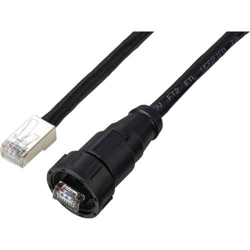 Thumbnail - TRU COMPONENTS TC-E13T-MR6-MCA/NCA-0.5PV-S RJ45-Kabel mit geradem, IP67 (Gewinde), CAT6A, 0,5 m TC-13543632 Polzahl Sens...