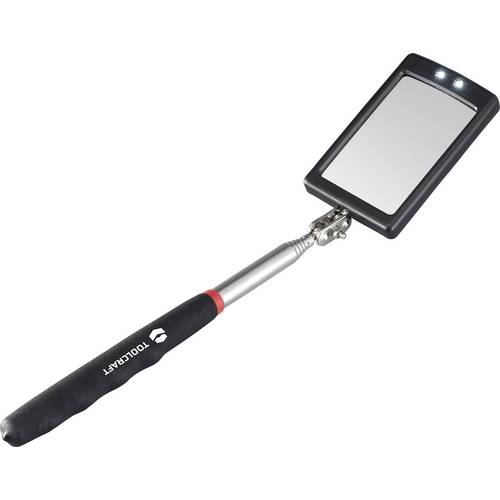 Thumbnail - TOOLCRAFT Inspektionsspiegel mit Beleuchtung, ausziehbar Spiegel-Größe: (B x H) 50 mm x 80 mm