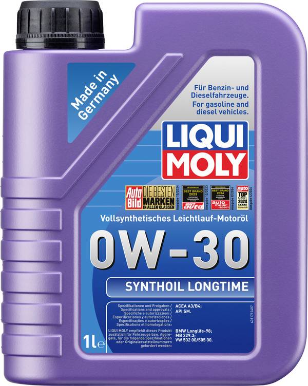 Liqui Moly Synthoil Longtime 0W-30 1171 Motoröl 1 l