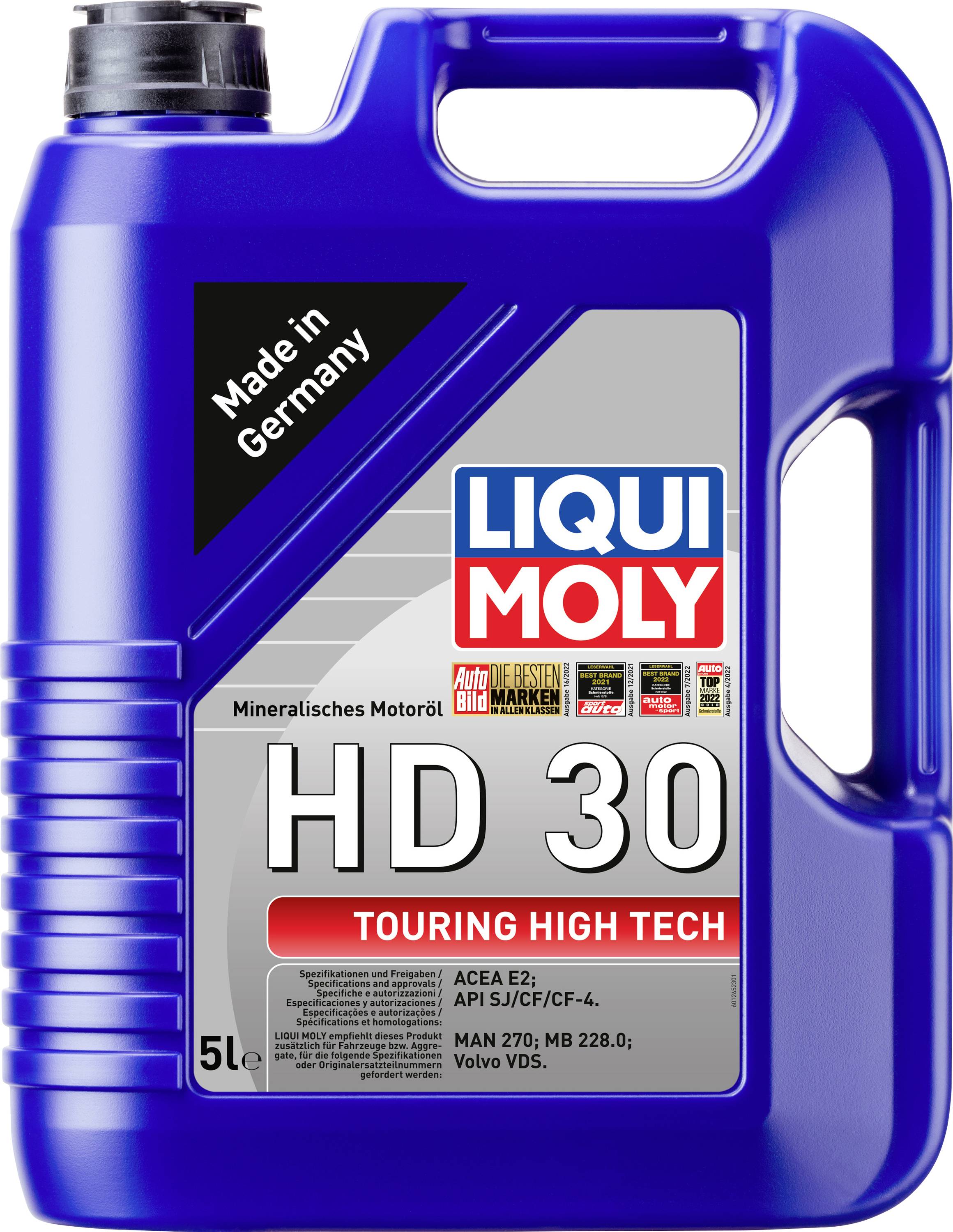 Liqui Moly Touring High Tech HD 30 1265 Motoröl 5 l