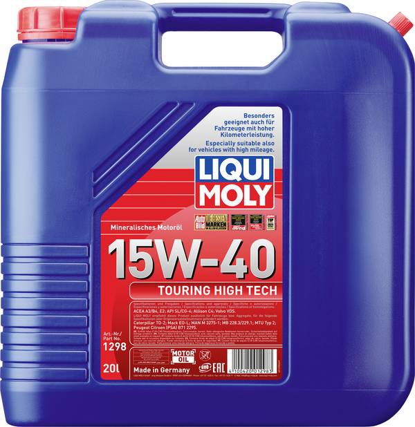 Liqui Moly Touring High Tech 15W-40 1298 Motoröl 20 l