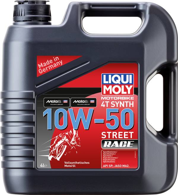 Liqui Moly Motorbike 4T Synth 10W-50 Street Race 1686 4-Takt-Motoröl 4 l