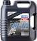 Kunststoffkanister mit 'LIQUI MOLY 5W-40 HC STREET' Motorradöl, 4 Liter. Enthält Hinweise zur Viskosität und Spezifikationen wie API SN Plus.