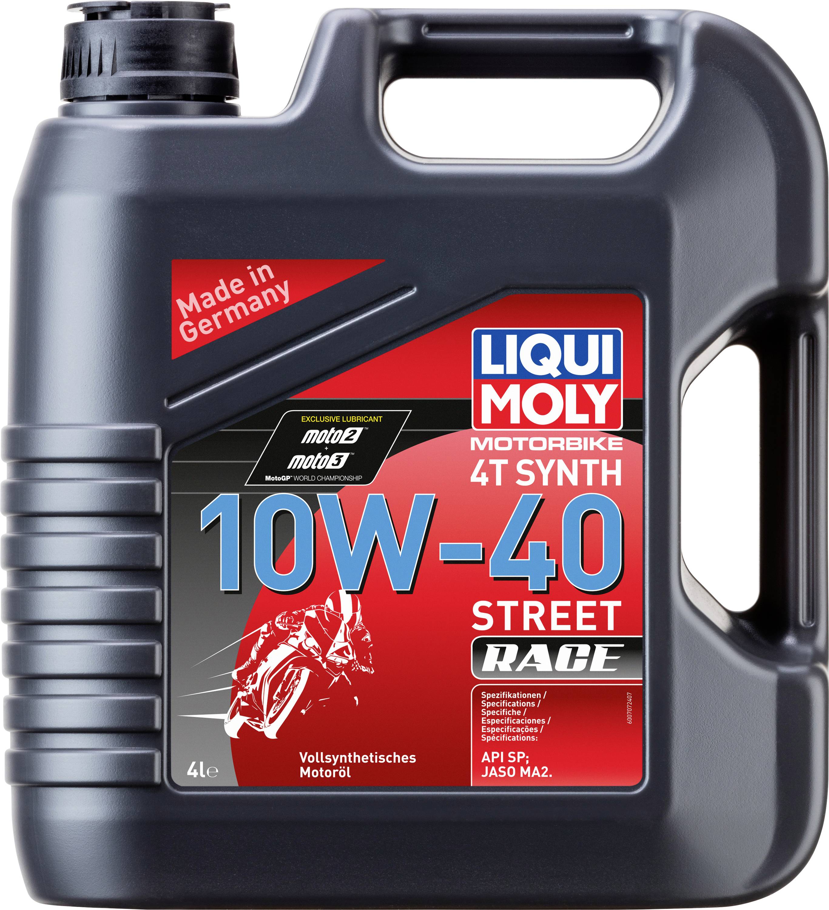 Liqui Moly Motorbike 4T Synth 10W-40 Street Race 20754 4-Takt-Motoröl 4 l