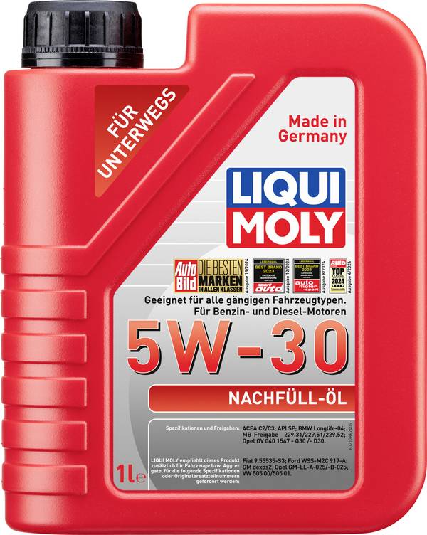 Liqui Moly Nachfüll-Öl 5W-30 21286 Motoröl 1 l