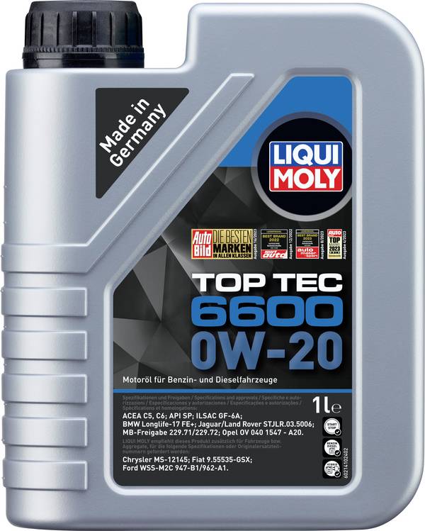 Liqui Moly Top Tec 6600 0W-20 21440 Motoröl 1 l