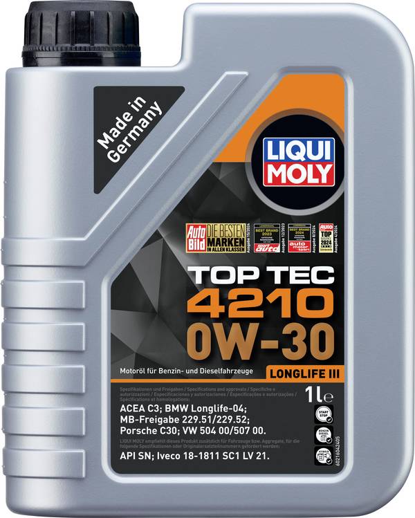 Liqui Moly Top Tec 4210 0W-30 21604 Motoröl 1 l