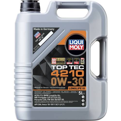 Thumbnail - Liqui Moly Top Tec 4210 0W-30 21605 Motoröl 5 l