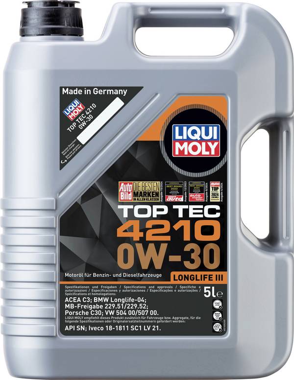Liqui Moly Top Tec 4210 0W-30 21605 Motoröl 5 l