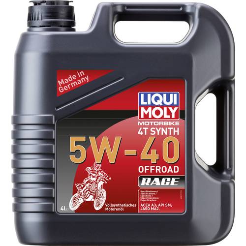 Liqui Moly Motorbike 4T Synth 5W-40 Offroad Race 3019 4-Takt-Motoröl 4 l