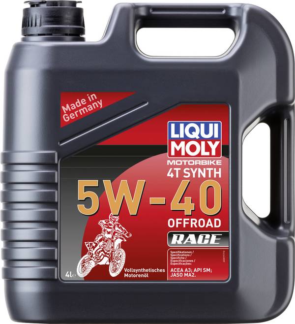 Liqui Moly Motorbike 4T Synth 5W-40 Offroad Race 3019 4-Takt-Motoröl 4 l