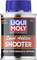 Eine Dose Liqui Moly Motorbike Speed Additive Shooter, 80 ml, zur Leistungssteigerung von Motorradmotoren, mit blauem Deckel.