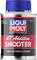 'Liqui Moly Motorbike 4T Additive Shooter' Kraftstoffsystemreiniger, silberne Dose mit blauem Deckel, 80 ml, hergestellt in Deutschland.