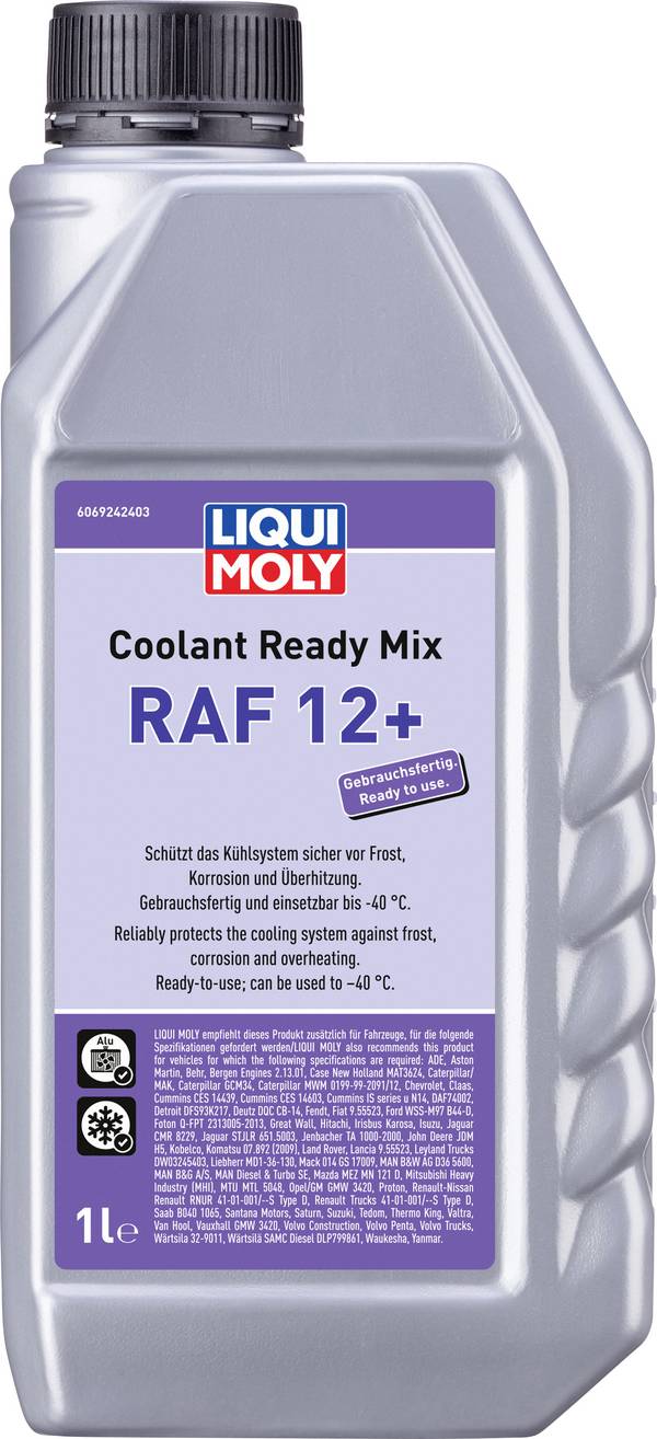 Liqui Moly Coolant Ready Mix RAF12+ 6924 Kühlerfrostschutz  1 l