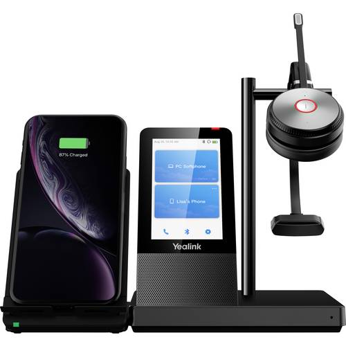 Yealink Yealink DECT Headset WH66 Mono UC On Ear Headset Schwarz