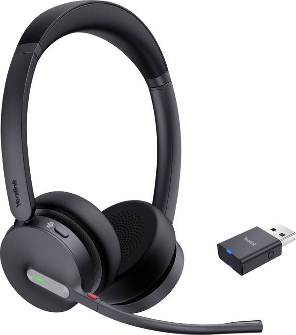 Yealink Yealink Headset WH64 Hybrid Dual Teams On Ear Headset DECT Stereo Schwarz Headset Computer