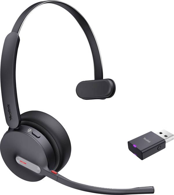 Yealink WH64 Hybrid Mono - Headset - On-Ear - DECT / Bluetooth