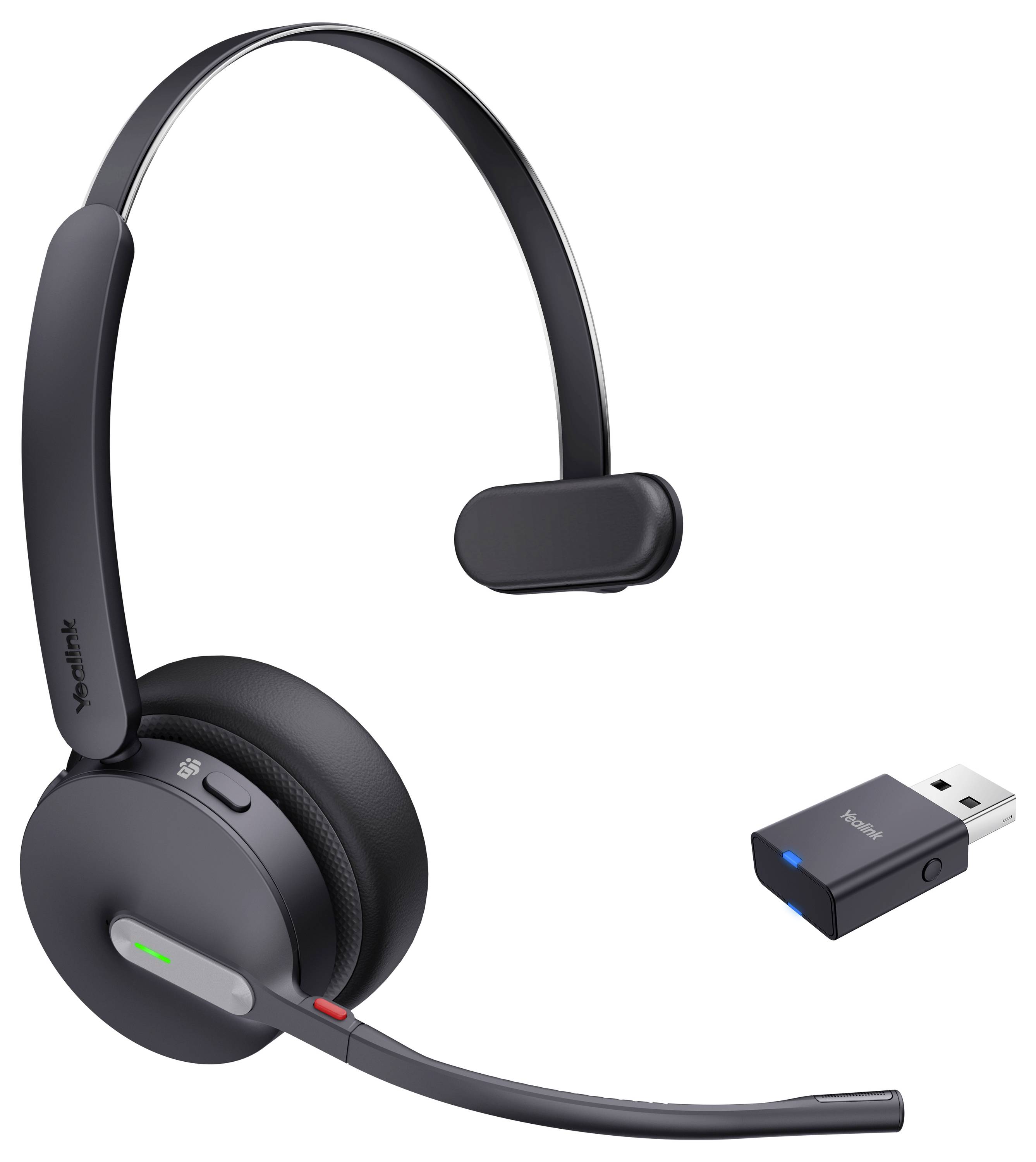 Yealink WH64 Hybrid Mono - Headset - On-Ear - DECT / Bluetooth-1