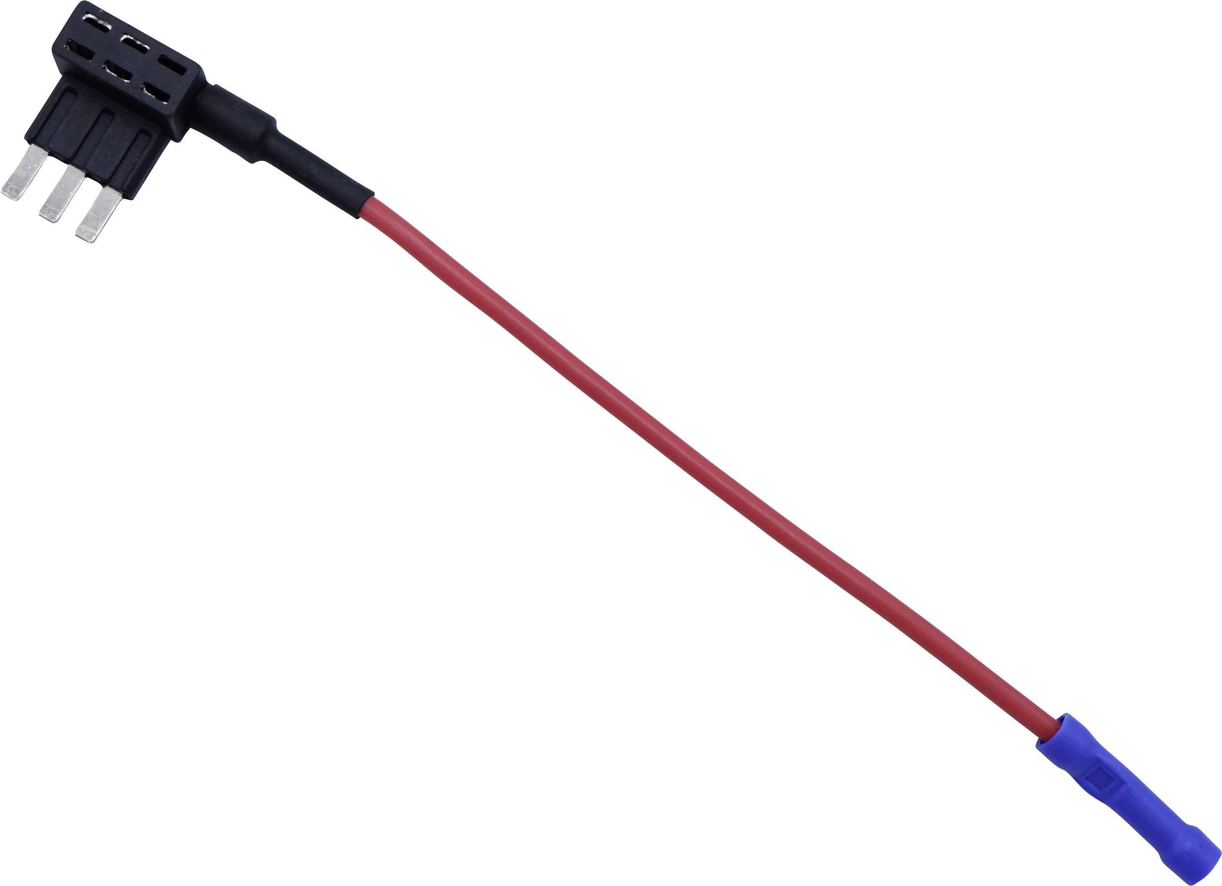 TRU COMPONENTS Flachsicherungsadapter Flachsicherung Mikro Pole 3 15 A 1 St.