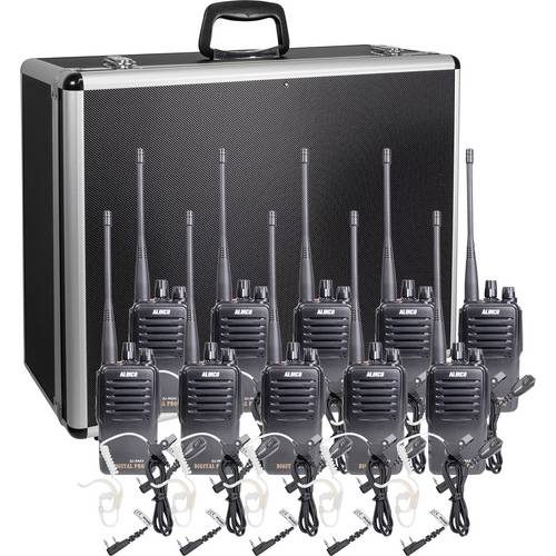 Alinco Team-Set DJ-PAX-4 + KEP-24-VK 150099 PMR-Handfunkgerät 10er Set