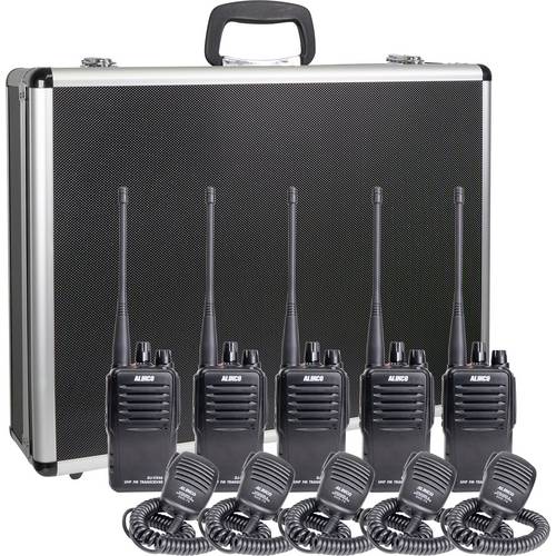 Alinco Team-Set DJ-VX-46 + EMS-76 150102 PMR-Handfunkgerät 5er Set