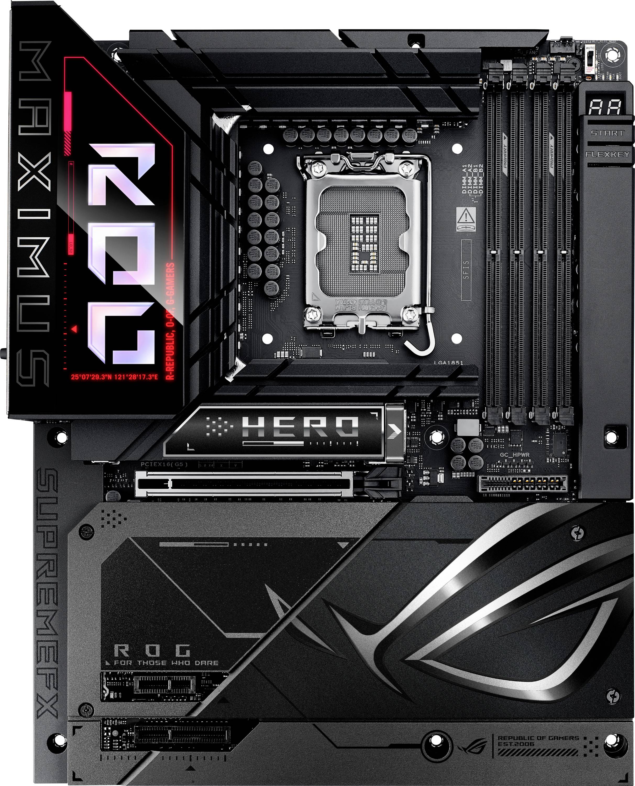 Asus MB ROG MAXIMUS Z890 HERO BTF Mainboard Attacco (PC) #####Intel® 1851 Fattore di forma (dettagli) ATX Chipset della scheda madre Intel® Z890