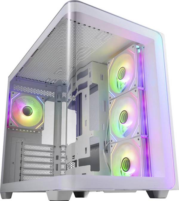 FSP Fortron POC0000255 Midi-Tower Gaming-Gehäuse  Weiß Seitenfenster